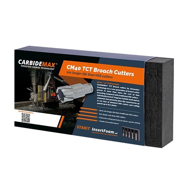 Carbidemax HMT 40 TCT Cutter Set 9/16, 11/16, 13/16 in. + 2 pilots 109015-SET1